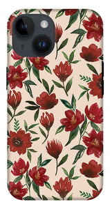 Red Fall Flowers - Phone Case