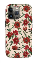 Load image into Gallery viewer, Red Fall Flowers - Phone Case