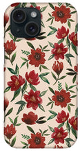 Load image into Gallery viewer, Red Fall Flowers - Phone Case