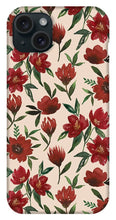 Load image into Gallery viewer, Red Fall Flowers - Phone Case
