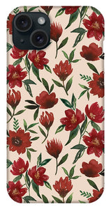 Red Fall Flowers - Phone Case