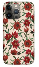 Load image into Gallery viewer, Red Fall Flowers - Phone Case