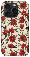 Load image into Gallery viewer, Red Fall Flowers - Phone Case
