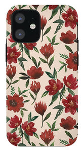 Red Fall Flowers - Phone Case