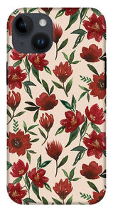Red Fall Flowers - Phone Case
