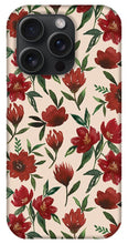 Load image into Gallery viewer, Red Fall Flowers - Phone Case
