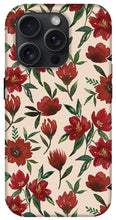 Load image into Gallery viewer, Red Fall Flowers - Phone Case