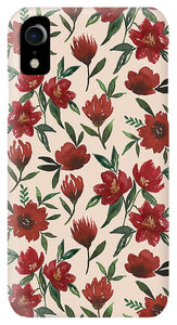 Red Fall Flowers - Phone Case