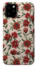 Load image into Gallery viewer, Red Fall Flowers - Phone Case