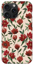 Load image into Gallery viewer, Red Fall Flowers - Phone Case