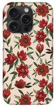 Load image into Gallery viewer, Red Fall Flowers - Phone Case