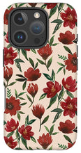 Load image into Gallery viewer, Red Fall Flowers - Phone Case