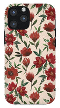 Load image into Gallery viewer, Red Fall Flowers - Phone Case