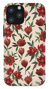 Red Fall Flowers - Phone Case