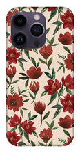 Load image into Gallery viewer, Red Fall Flowers - Phone Case