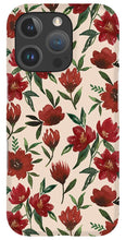 Load image into Gallery viewer, Red Fall Flowers - Phone Case