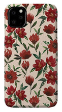 Load image into Gallery viewer, Red Fall Flowers - Phone Case