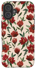 Load image into Gallery viewer, Red Fall Flowers - Phone Case