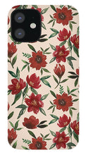 Load image into Gallery viewer, Red Fall Flowers - Phone Case