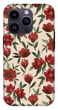 Load image into Gallery viewer, Red Fall Flowers - Phone Case