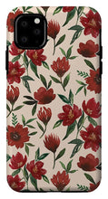 Load image into Gallery viewer, Red Fall Flowers - Phone Case