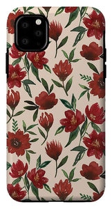 Red Fall Flowers - Phone Case