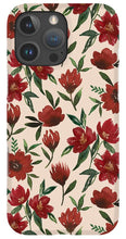 Load image into Gallery viewer, Red Fall Flowers - Phone Case