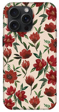 Load image into Gallery viewer, Red Fall Flowers - Phone Case