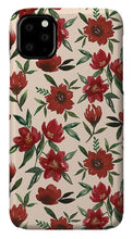 Load image into Gallery viewer, Red Fall Flowers - Phone Case