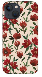 Red Fall Flowers - Phone Case