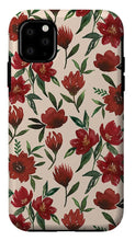 Load image into Gallery viewer, Red Fall Flowers - Phone Case