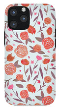 Load image into Gallery viewer, Red Floral Pattern - Phone Case