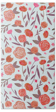 Load image into Gallery viewer, Red Floral Pattern - Beach Towel