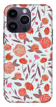 Load image into Gallery viewer, Red Floral Pattern - Phone Case