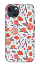 Load image into Gallery viewer, Red Floral Pattern - Phone Case