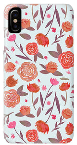 Red Floral Pattern - Phone Case