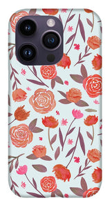 Red Floral Pattern - Phone Case