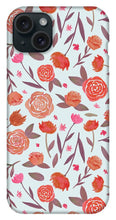 Load image into Gallery viewer, Red Floral Pattern - Phone Case