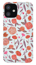 Load image into Gallery viewer, Red Floral Pattern - Phone Case