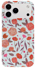 Load image into Gallery viewer, Red Floral Pattern - Phone Case