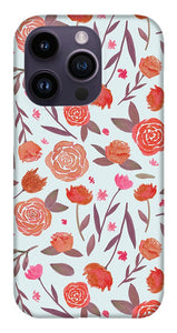 Red Floral Pattern - Phone Case