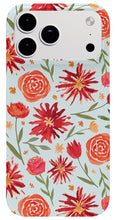 Load image into Gallery viewer, Red Flower Burst Pattern - Phone Case