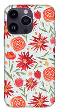 Load image into Gallery viewer, Red Flower Burst Pattern - Phone Case