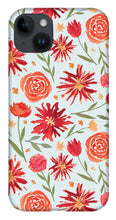Load image into Gallery viewer, Red Flower Burst Pattern - Phone Case