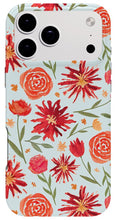 Load image into Gallery viewer, Red Flower Burst Pattern - Phone Case
