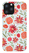 Load image into Gallery viewer, Red Flower Burst Pattern - Phone Case