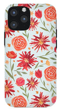 Load image into Gallery viewer, Red Flower Burst Pattern - Phone Case