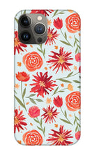 Load image into Gallery viewer, Red Flower Burst Pattern - Phone Case