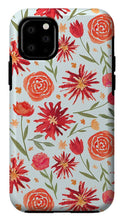 Load image into Gallery viewer, Red Flower Burst Pattern - Phone Case