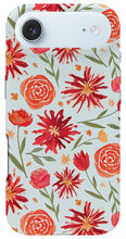 Load image into Gallery viewer, Red Flower Burst Pattern - Phone Case